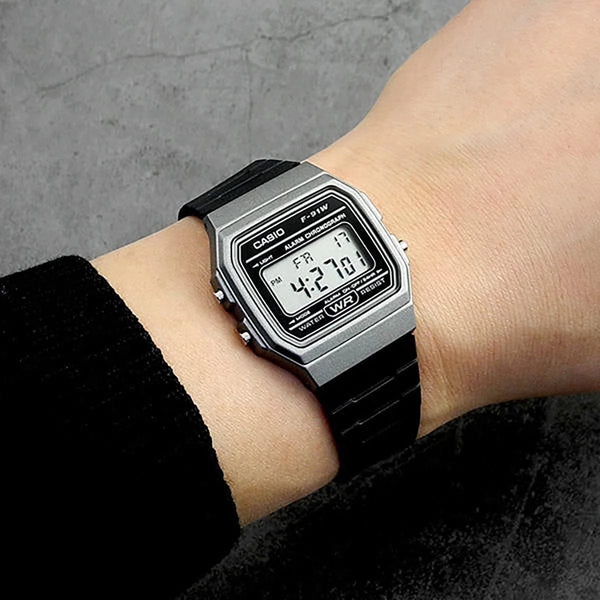 Orologio Casio F-91WM-1B Unisex Al Quarzo