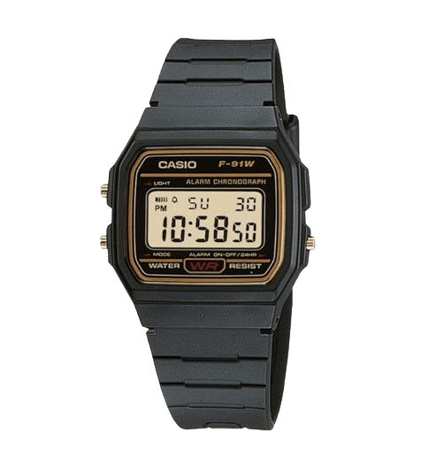 Montre à quartz unisexe Casio F-91W-9W 