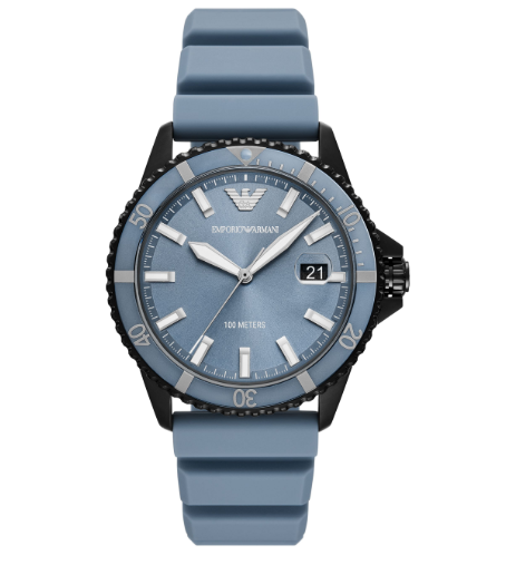 EMPORIO ARMANI AR11685 – Orologio Uomo Solo Tempo Ø42 mm | Quadrante Blu