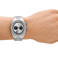 Emporio Armani AR11636 Orologio Uomo Cronografo 42 mm Acciaio Quadrante Argento