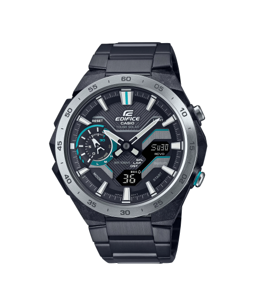 Casio ECB-2200DD-1AEF Orologio Uomo Analogico-Digitale Con Bluetooth E Carica Solare (Cassa 44 Mm) - 2