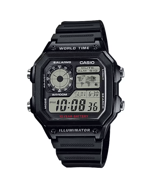 Casio Orologio Digitale al Quarzo Uoo con Cinturino in Resina SGW-300H