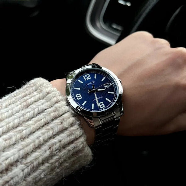Orologio Casio MTP-V004D-2B Da Uomo Al Quarzo
