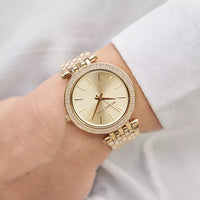 Montre Michael Kors Darci MK3191 pour femme, 39 mm, en or jaune avec cristaux