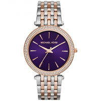 Montre Michael Kors Darci MK3353 pour femme, 39 mm, bicolore, en cristal.