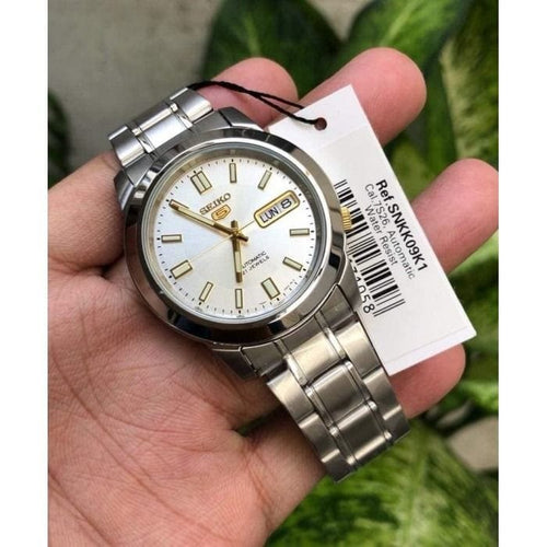 Seiko PROSPEX SPB313J - Orologio da sub da uomo, analogico, automatico, quadrante bianco, in acciaio inox, Argento/Bianco, Bracciale