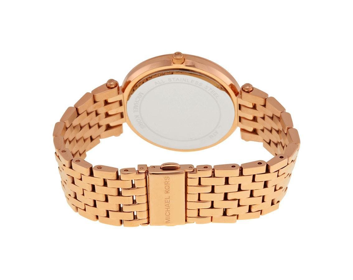 Montre Michael Kors Darci MK3400 pour femme, 39 mm, or rose et cristaux