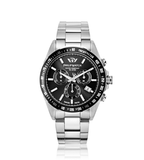PHILIP WATCH CARIBE R8273607002 – Orologio Uomo Cronografo Ø42 mm | Quadrante Nero