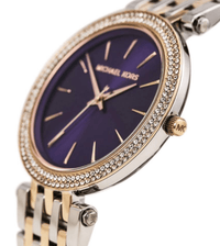 Montre Michael Kors Darci MK3353 pour femme, 39 mm, bicolore, en cristal.